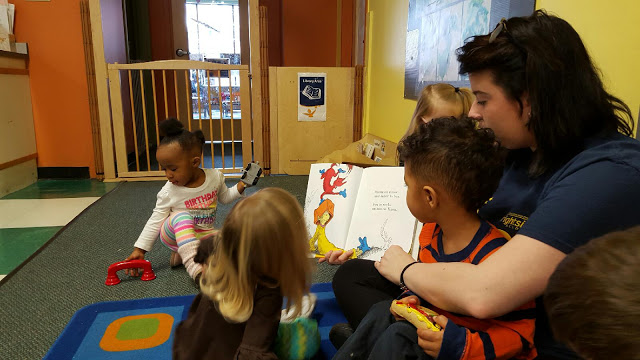 Children reading and playing at Brightside Academy